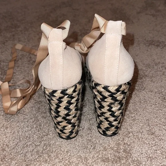 Free People Camel Charade Espadrille Ballet Wedge - size 7 - Picture 6 of 8